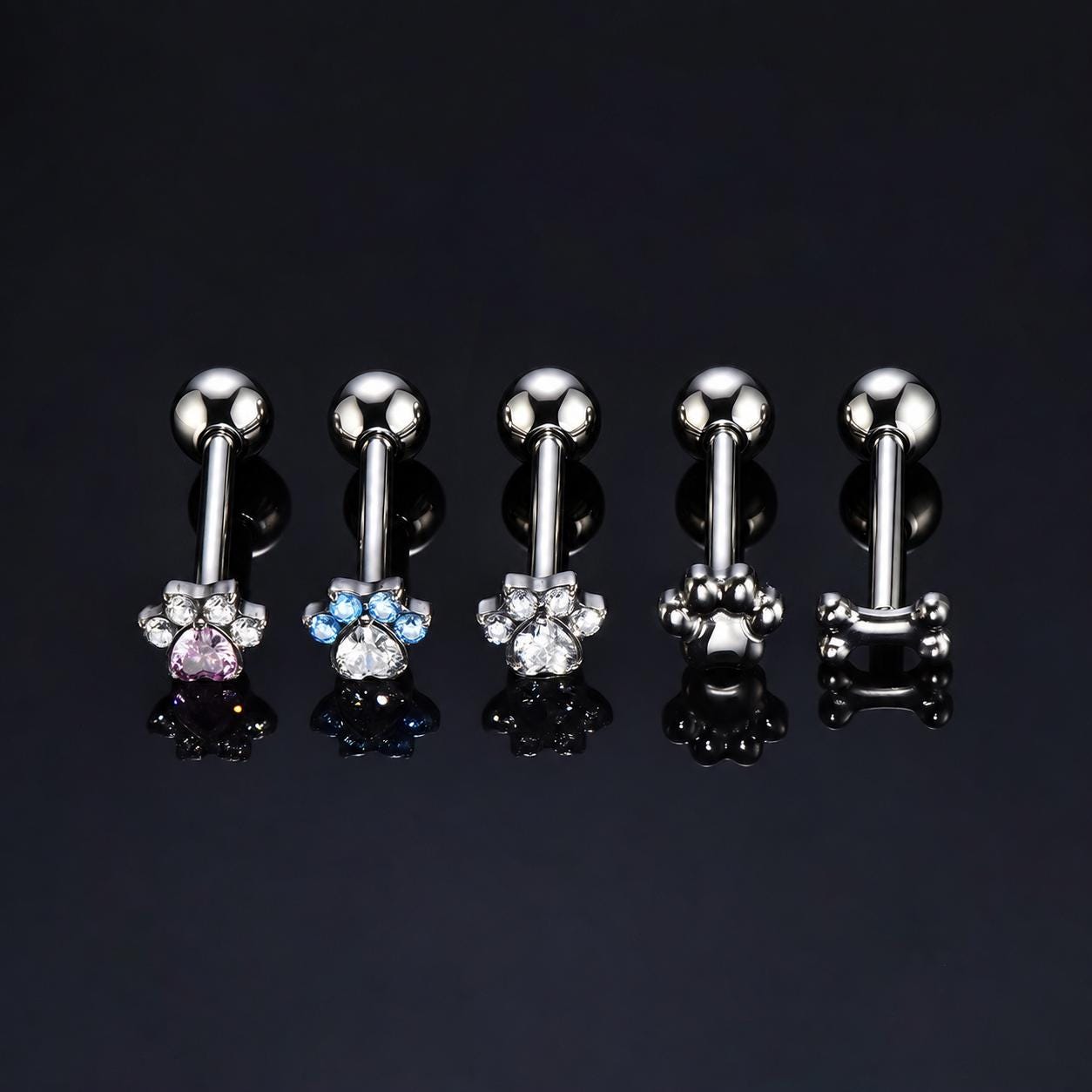 Paw & Bone Titanium Barbell detail 2