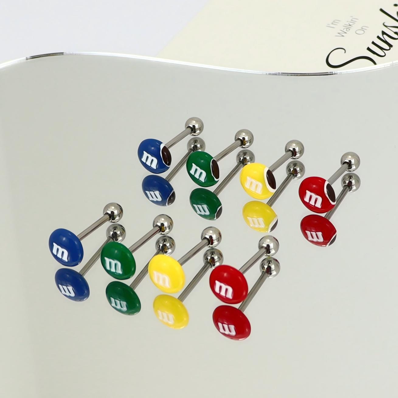 Candy M Titanium Barbell detail 2
