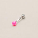 Fire Opal Titanium Barbell detail 8