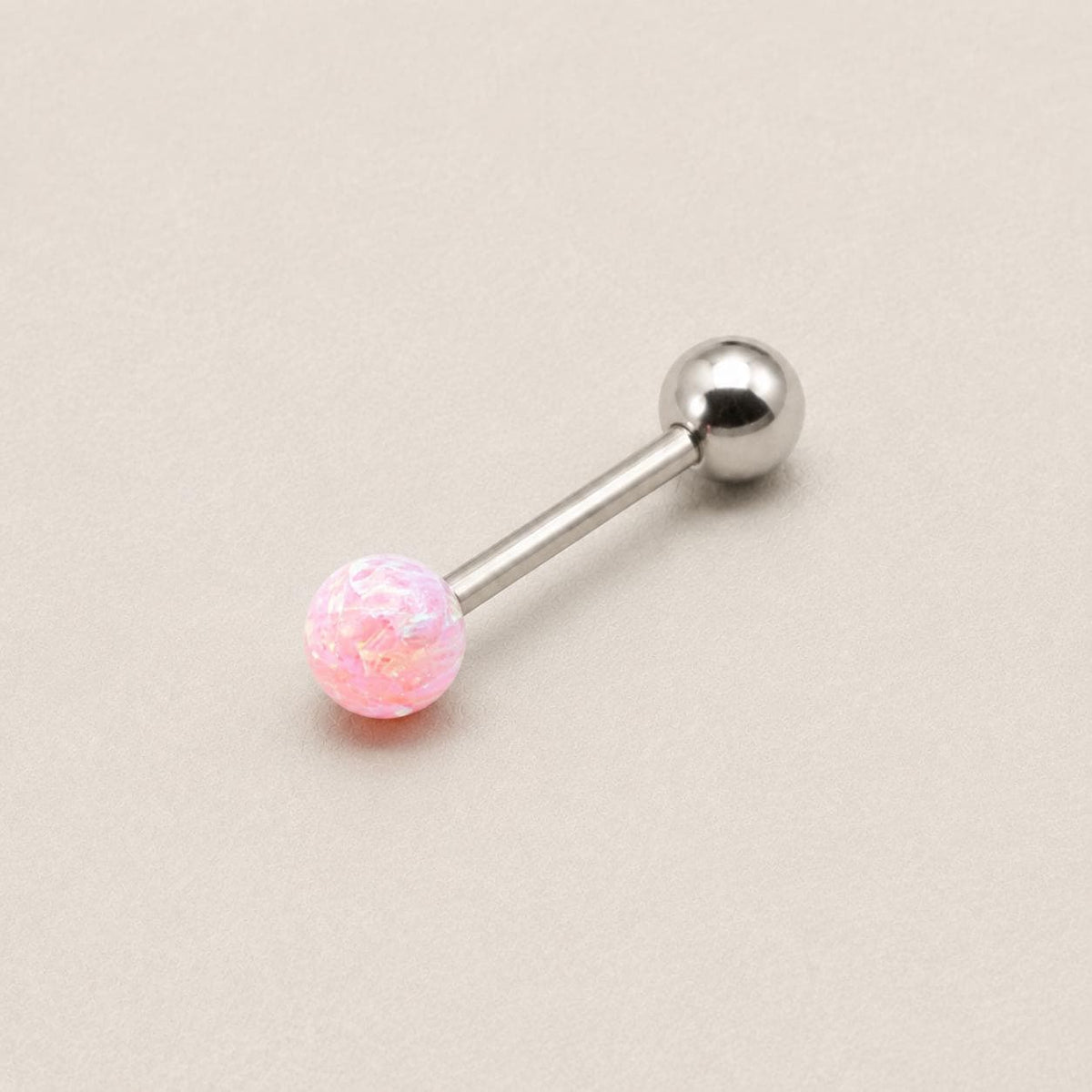 Fire Opal Titanium Barbell detail 10