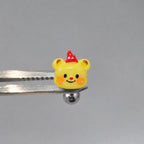 Kawaii Bunny & Bear Titanium Barbell detail 8