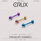 Gradient CZ Titanium Barbell