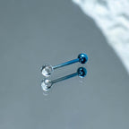 Gradient CZ Titanium Barbell detail 3