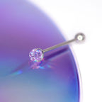Faceted Disco Ball Titanium Barbell detail 14