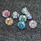 Rose Cut CZ Titanium Barbell detail 3