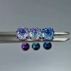 Rose Cut CZ Titanium Barbell detail 7