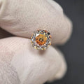 Rose Cut CZ Titanium Barbell detail 8