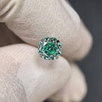 Rose Cut CZ Titanium Barbell detail 12
