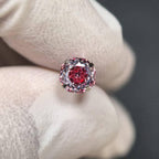 Rose Cut CZ Titanium Barbell detail 13