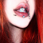 Kawaii Kitty Bear Titanium Barbell detail 2