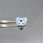 Kawaii Kitty Bear Titanium Barbell detail 7