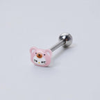 Kawaii Kitty Bear Titanium Barbell detail 10