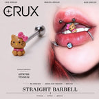 Bow Kitty Titanium Barbell