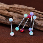Celestial Nebula Opal Titanium Barbell detail 4