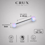Celestial Nebula Opal Titanium Barbell detail 15