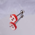 Apple Slice Titanium Barbell detail 5