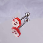 Apple Slice Titanium Barbell detail 5