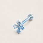 Snowflake Titanium Barbell detail 8