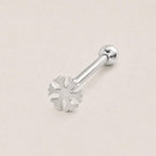 Snowflake Titanium Barbell detail 10