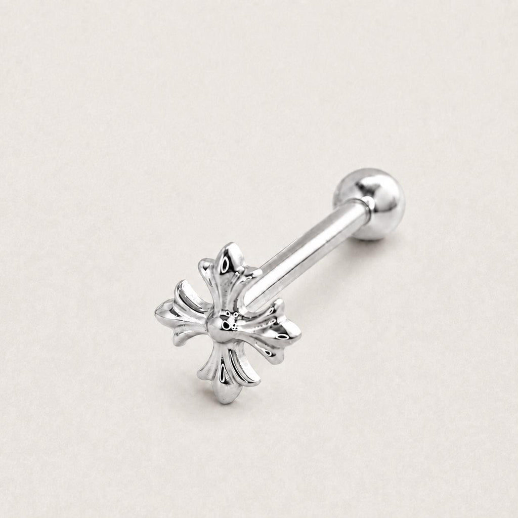 Snowflake Titanium Barbell detail 12