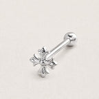 Snowflake Titanium Barbell detail 12