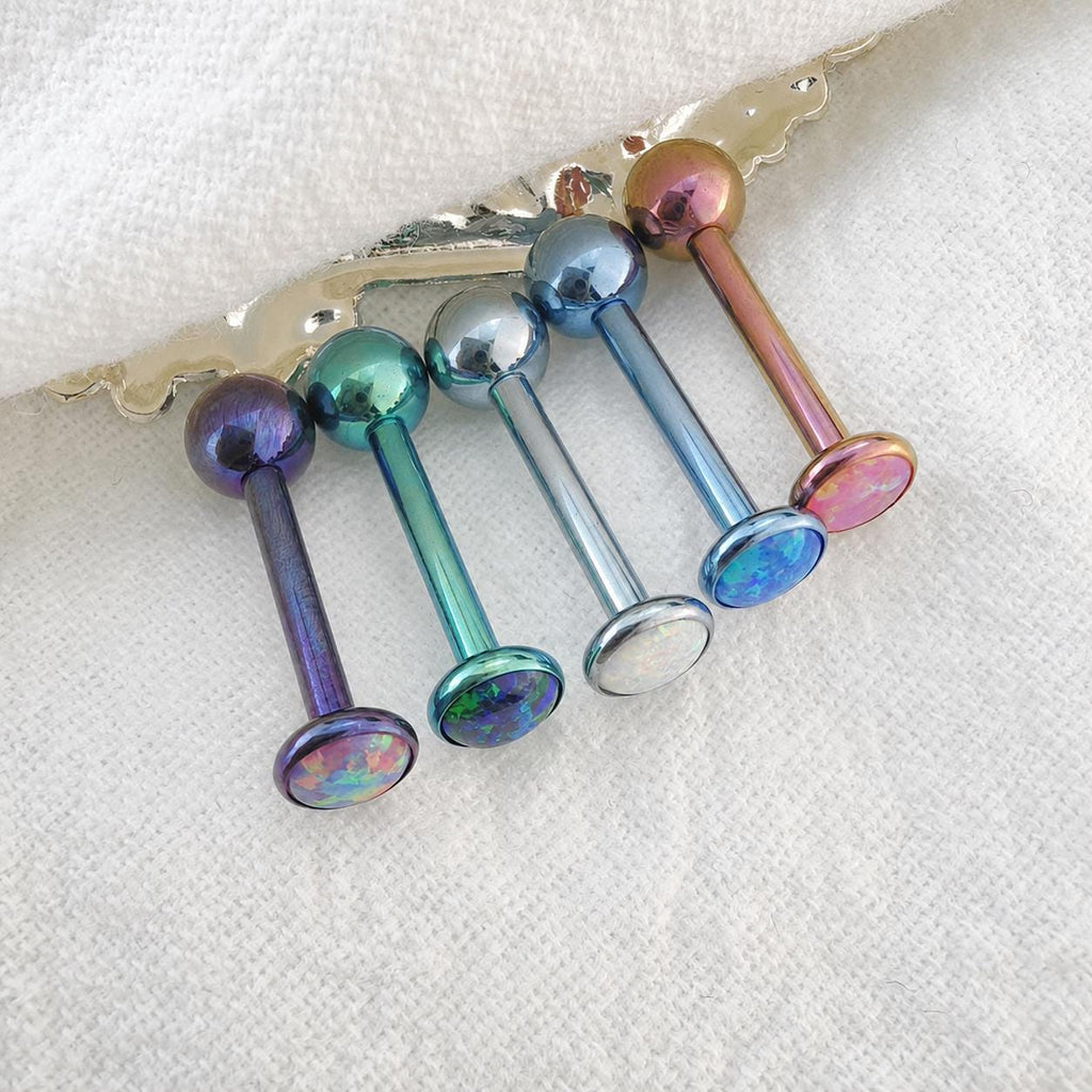 Australian Opal Titanium Barbell detail 4