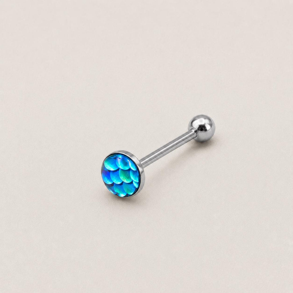 ETSY 4565848478 | IMAGE 12 | Mermaid Scale Titanium Barbell