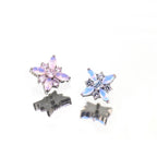 Opal Crystal Flower F136 Titanium flat-back jewelry image 11