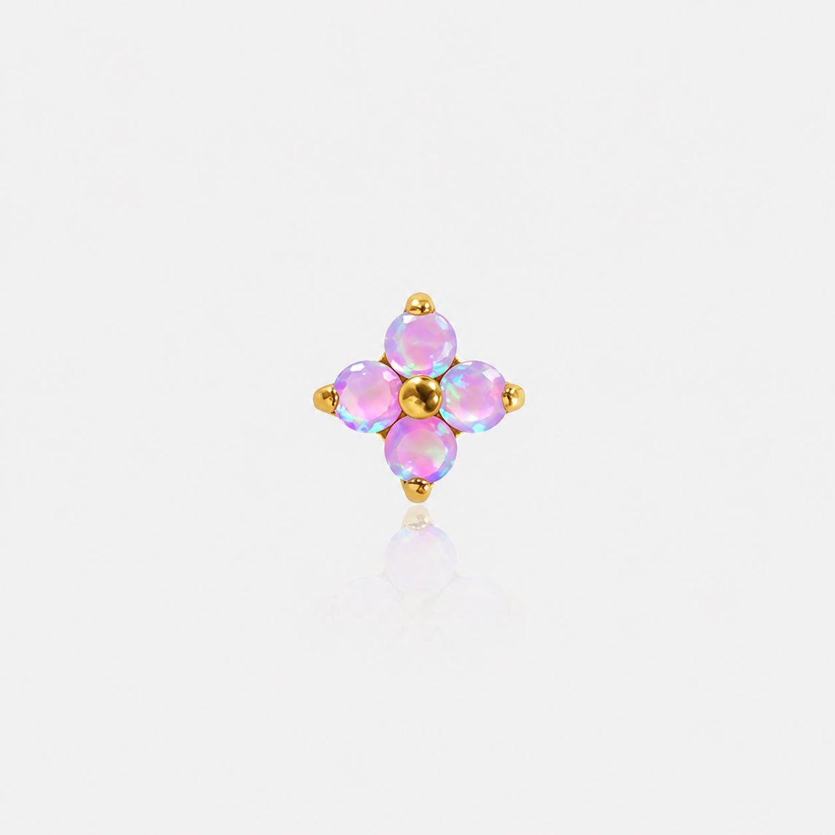 Four-Leaf Opal F136 Titanium flat-back jewelry image 13