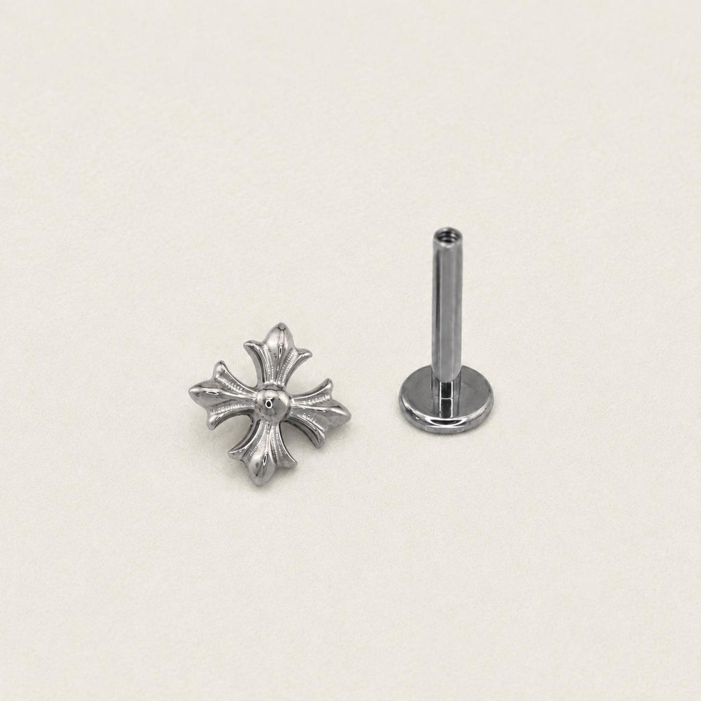 Gothic Cross F136 Titanium flat-back jewelry image 09