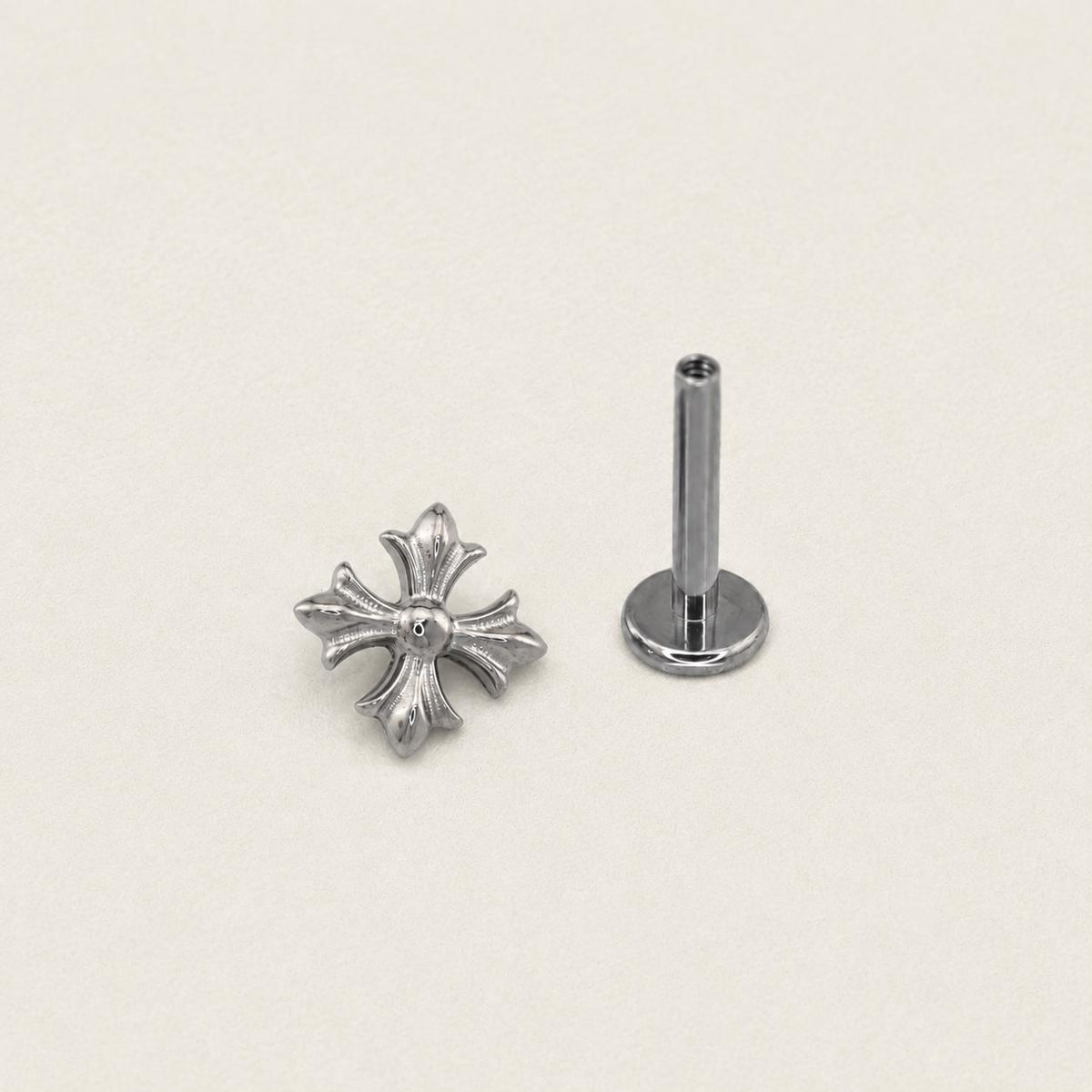 Gothic Cross F136 Titanium flat-back jewelry image 09