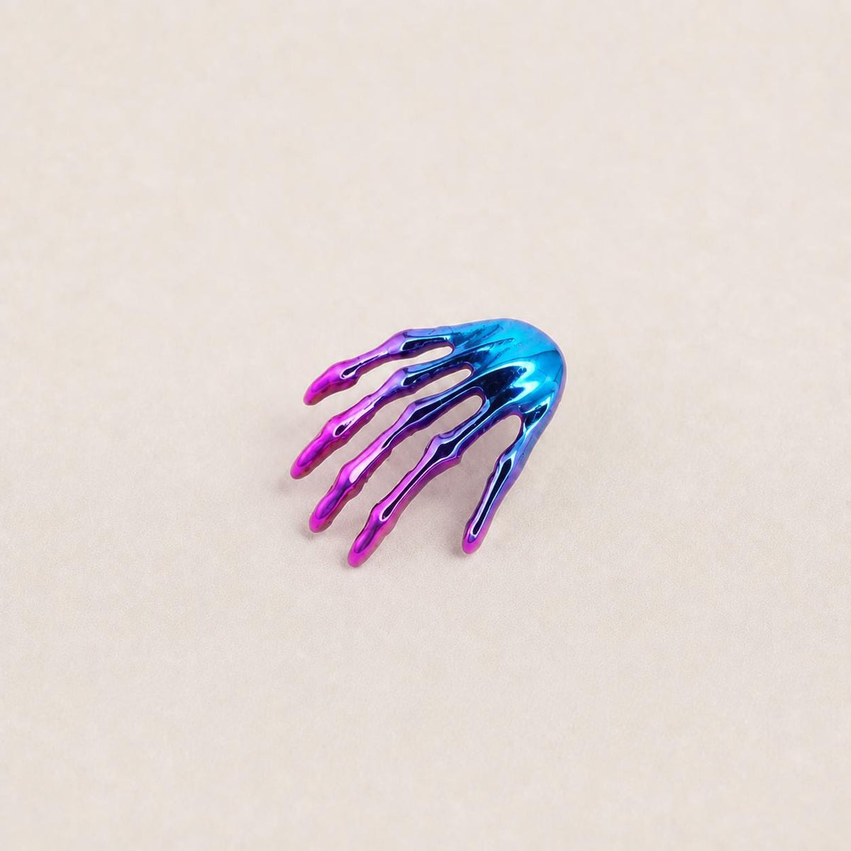 Skeleton Hand F136 Titanium flat-back jewelry image 06