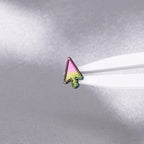Pixel Cursor F136 Titanium flat-back jewelry image 09