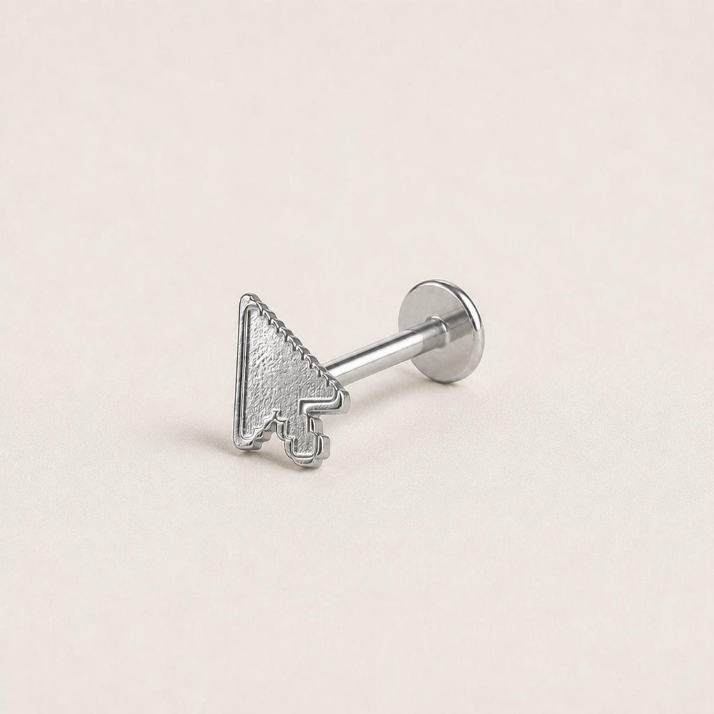 Pixel Cursor F136 Titanium flat-back jewelry image 13