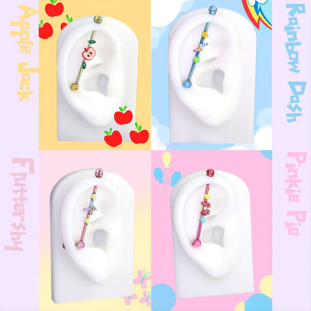 MLP  Colorful Titanium Faux Industrial Bar