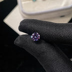 ETSY 4574939005 | IMAGE 4 | Violet Moissanite Flat Back Stud