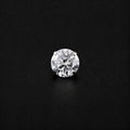 White Moissanite Flat Back Stud - product image 7