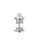 3D Openwork Spider Web CZ Stainless steel Ear Studs - 3D Openwork Spider Web CZ Stainless steel Ear Studs - Single by CRUXJEWELRY