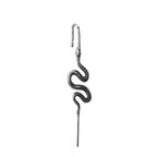 Single Ear Engraved Snake Stainless steel Ear Climber - Single Ear Engraved Snake Stainless steel Ear Climber - Default Title by CRUXJEWELRY