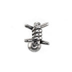 Twisted Knot Internally Threaded stainless steel Studs - Twisted Knot Internally Threaded stainless steel Studs - Single by CRUXJEWELRY